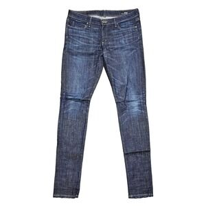 THVM This Here Very Moment Jeans Womens Size 30 Blue Denim Skinny Fit Low Rise